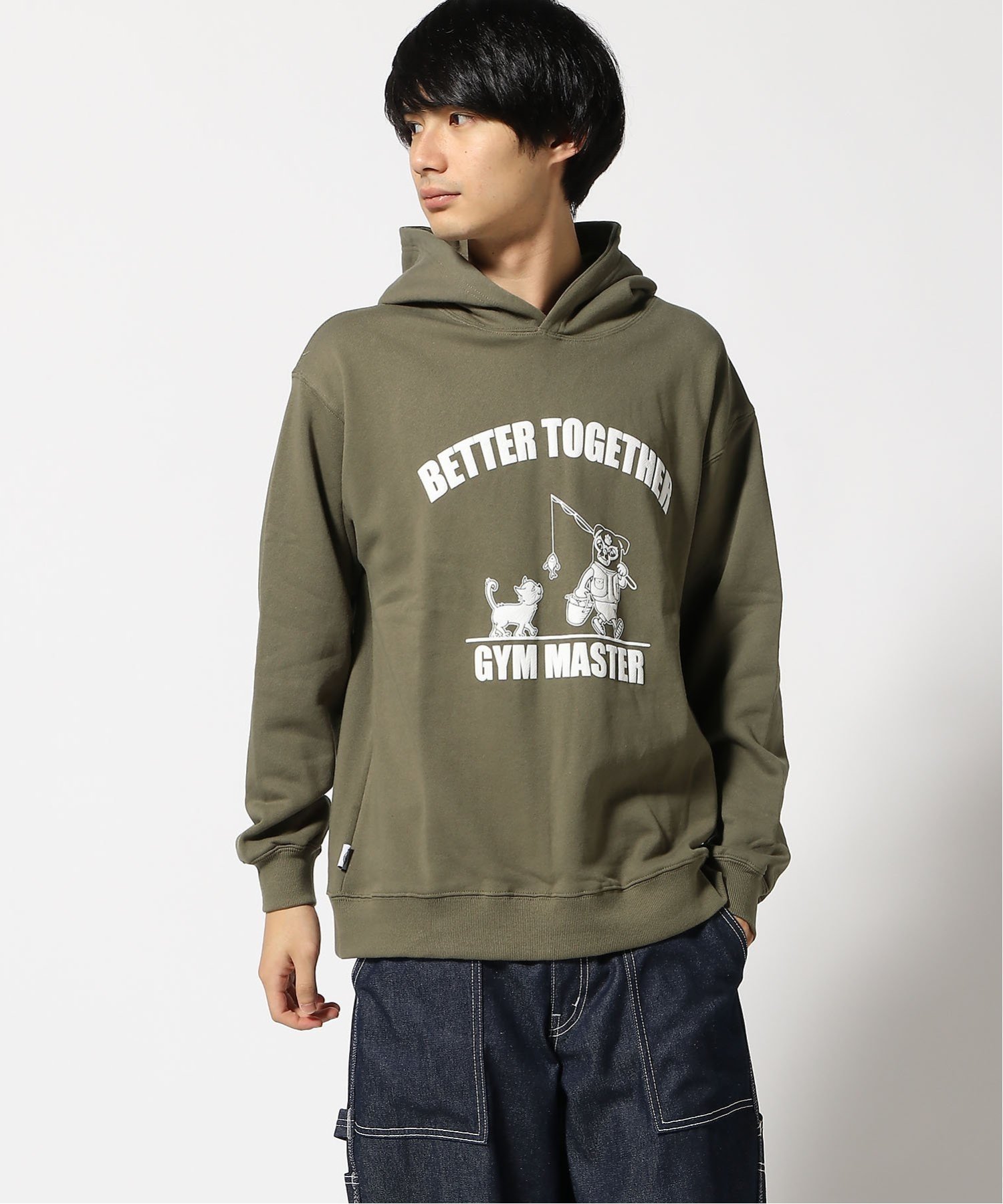 【ジムマスター/gym master / MEN】のgym master/10.3oz BETTER TOGETHERスウェットプルパーカー 人気、トレンドファッション・服の通販 founy(ファニー) 　ファッション　Fashion　メンズファッション　MEN　キャラクター　Character　グラフィック　Graphic　シンプル　Simple　プリント　Print　定番　Standard　 other-1|ID: prp329100004344758 ipo3291000000030325961