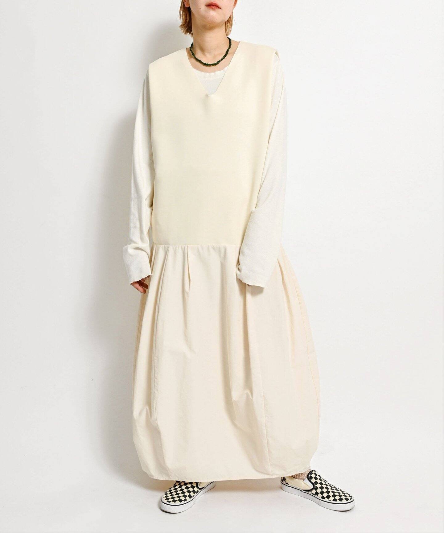 【シティーショップ/CITYSHOP】のCOMBI BALLOON DRESS ワンピース インテリア・キッズ・メンズ・レディースファッション・服の通販 founy(ファニー) 　ファッション　Fashion　レディースファッション　WOMEN　ワンピース　Dress　ドレス　Party Dresses　2025年　2025　2025春夏・S/S　Ss,Spring/Summer,2025　エレガント 上品　Elegant　ギャザー　Gather　シンプル　Simple　タフタ　Taffeta　バルーン　Balloon　リラックス　Relax　ナチュラル|ID: prp329100004344949 ipo3291000000030327209