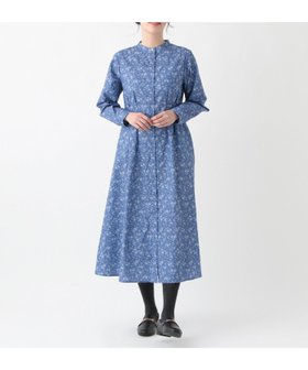 【アフタヌーンティー リビング/Afternoon Tea LIVING】のタックワンピース/リバティプリント 人気、トレンドファッション・服の通販 founy(ファニー) ファッション Fashion レディースファッション WOMEN ワンピース Dress フレア Flare ブロード Broad プリント Print 別注 Special Order 定番 Standard |ID:prp329100004344957