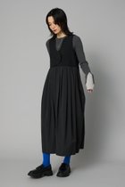 【ヘリンドットサイ/HeRIN.CYE】のDocking squid dress 人気、トレンドファッション・服の通販 founy(ファニー) ファッション Fashion レディースファッション WOMEN ワンピース Dress ドレス Party Dresses ドッキング Docking thumbnail BLK|ID: prp329100004345009 ipo3291000000030327434