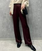 【アニュアンス/anuans】のサテンスラックスイージーパンツ 人気、トレンドファッション・服の通販 founy(ファニー) ファッション Fashion レディースファッション WOMEN パンツ Pants サテン Satin センター Center リラックス Relax エレガント 上品 Elegant thumbnail BURGUNDY|ID: prp329100004345292 ipo3291000000030329856