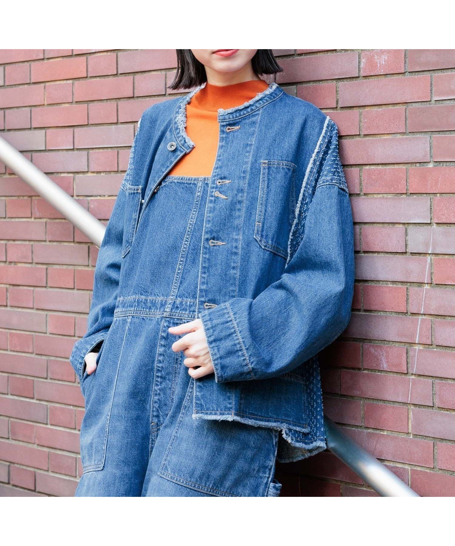 【ニコアンド/niko and】のNKJ 2025SS REMAKE COVERALL インテリア・キッズ・メンズ・レディースファッション・服の通販 founy(ファニー) 　ファッション　Fashion　レディースファッション　WOMEN　春　Spring　今季　This Season　ジャケット　Jacket　セットアップ　Set Up　デニム　Denim　定番　Standard　リメイク　Remake　ワイド　Wide　ワンポイント　One Point　おすすめ　Recommend　2025年　2025　2025春夏・S/S　Ss,Spring/Summer,2025　インディゴ87|ID: prp329100004345425 ipo3291000000030503880