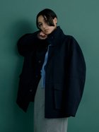 【ミースロエ/MIESROHE】のT/CカバーオールJK 人気、トレンドファッション・服の通販 founy(ファニー) ファッション Fashion レディースファッション WOMEN 12月号 December Issue シンプル Simple ジャケット Jacket スタンド Stand フェミニン Feminine フラップ Flap ミドル Middle 雑誌 Magazine thumbnail NVY[089]|ID: prp329100004345865 ipo3291000000030447012