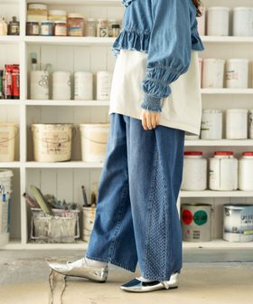 【ニコアンド/niko and】 NKJ 2025SS BELT BARREL DENIM人気、トレンドファッション・服の通販 founy(ファニー) ファッション Fashion レディースファッション WOMEN 春 Spring ガーリー Girly 今季 This Season デニム Denim 定番 Standard ボーダー Border ワイド Wide おすすめ Recommend 2025年 2025 2025春夏・S/S Ss,Spring/Summer,2025 |ID:prp329100004345935