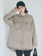 【コカ/COCA】のオーバーサイズデニムジャケット 人気、トレンドファッション・服の通販 founy(ファニー) ファッション Fashion レディースファッション WOMEN アウター Coat Outerwear ジャケット Jackets デニムジャケット Denim Jackets デニム Denim ポケット Pocket thumbnail Gray|ID: prp329100004346034 ipo3291000000030525807