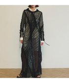 【メゾンスペシャル/MAISON SPECIAL】のMesh Fabric Docking Hood Dress BLK|ID: prp329100004346246 ipo3291000000030533845