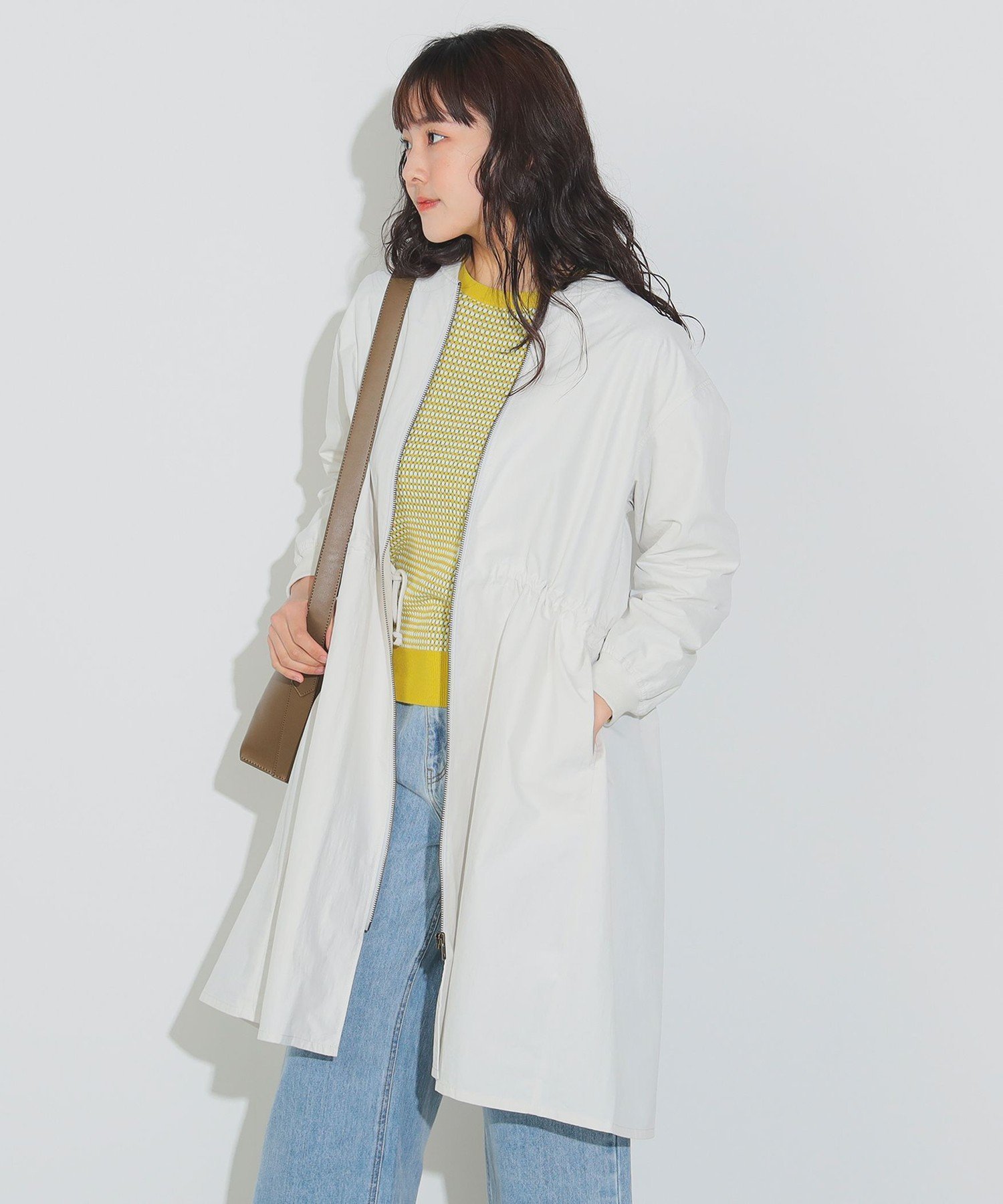 【ビームス ハート/BEAMS HEART】の後タック MA-1 ライトコート インテリア・キッズ・メンズ・レディースファッション・服の通販 founy(ファニー) 　ファッション　Fashion　レディースファッション　WOMEN　アウター　Coat Outerwear　コート　Coats　MA-1　MA-1　ドローコード　Draw Cord　ブラウジング　Browsing　ロング　Long　LIGHT GREY|ID: prp329100004346845 ipo3291000000030950586