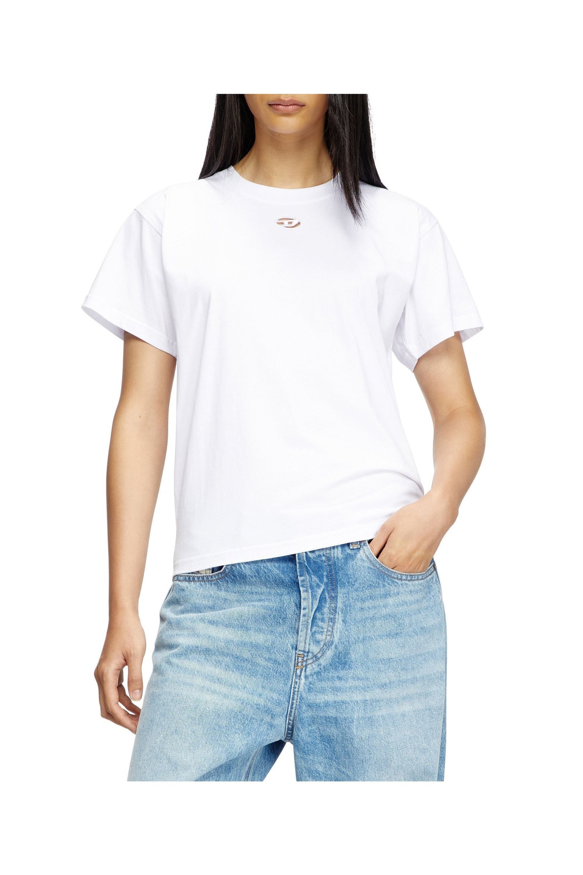 【ディーゼル/DIESEL】のウィメンズ Tシャツ T-MAREY 人気、トレンドファッション・服の通販 founy(ファニー) 　ファッション　Fashion　レディースファッション　WOMEN　トップス・カットソー　Tops/Tshirt　シャツ/ブラウス　Shirts/Blouses　ロング / Tシャツ　T-Shirts　オーバル　Oval　ジャージー　Jersey　フィット　Fit　ベーシック　Basic　レギュラー　Regular　 other-1|ID: prp329100004347099 ipo3291000000030529971