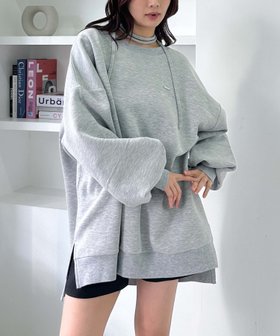 【アルシーヴ/archives】のダンボールBIGプルオーバー 人気、トレンドファッション・服の通販 founy(ファニー) ファッション Fashion レディースファッション WOMEN トップス・カットソー Tops/Tshirt プルオーバー Pullover おすすめ Recommend スウェット Sweat スリット Slit ボトム Bottom |ID:prp329100004347129