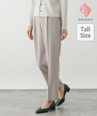 【グローバルワーク/GLOBAL WORK】のWEB限定/ウツクシルエットプレミアムスリムテーパードパンツTall/252437 グレージュ11|ID:prp329100004347843