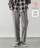 【グローバルワーク/GLOBAL WORK】のWEB限定/ウツクシルエットプレミアムスリムテーパードパンツTall/252437 ライトグレー14|ID:prp329100004347843