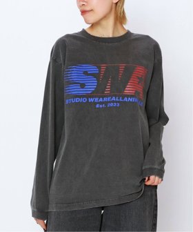 【エーピーストゥディオ/AP STUDIO】の【STUDIO WEAREALLANIMALS】Fast Logo Long sleeve T 人気、トレンドファッション・服の通販 founy(ファニー) ファッション Fashion レディースファッション WOMEN トップス・カットソー Tops/Tshirt コレクション Collection ビンテージ Vintage プリント Print ラバー Rubber ロング Long |ID:prp329100004348623