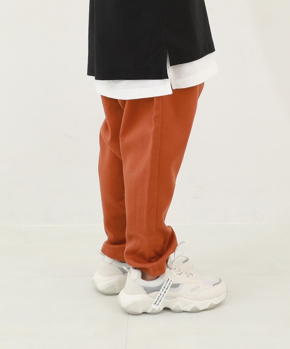 【デビロック/devirock / KIDS】のツイル ペグトップパンツ ロングパンツ 長ズボン ボトムス インテリア・キッズ・メンズ・レディースファッション・服の通販 founy(ファニー) 　ファッション　Fashion　キッズファッション　KIDS　ボトムス　Bottoms/Kids　ツイル　Twill　トレンド　Trend　バルーン　Balloon　リラックス　Relax　ロング　Long　おすすめ　Recommend　006-テラコッタオレンジ|ID: prp329100004349514 ipo3291000000032080675