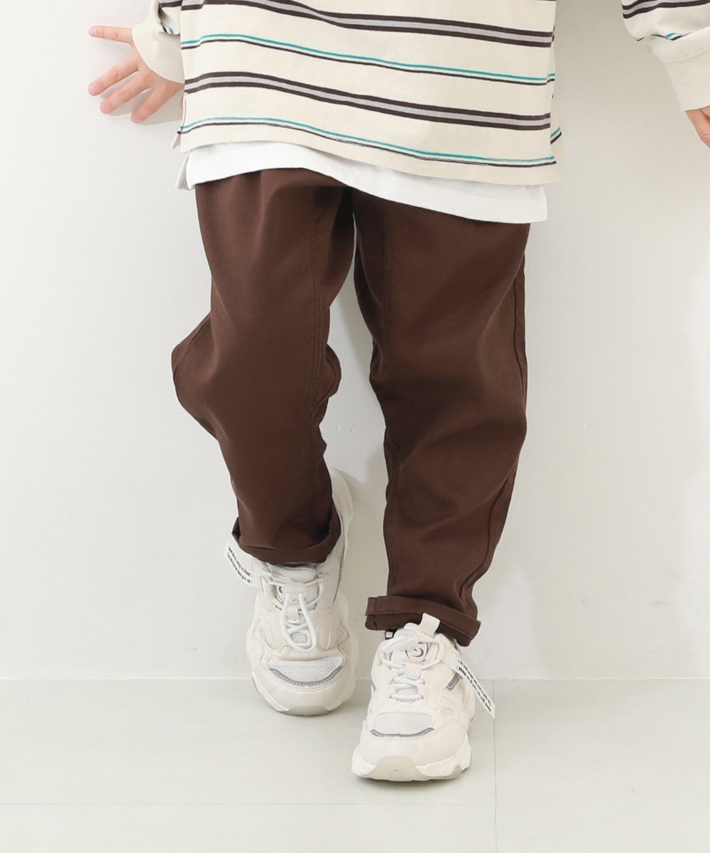 【デビロック/devirock / KIDS】のツイル ペグトップパンツ ロングパンツ 長ズボン ボトムス インテリア・キッズ・メンズ・レディースファッション・服の通販 founy(ファニー) 　ファッション　Fashion　キッズファッション　KIDS　ボトムス　Bottoms/Kids　ツイル　Twill　トレンド　Trend　バルーン　Balloon　リラックス　Relax　ロング　Long　おすすめ　Recommend　004-Dブラウン|ID: prp329100004349514 ipo3291000000032080676