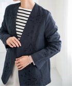 【イエナ/IENA】のコットンリネン カットワークレース ジャケット 人気、トレンドファッション・服の通販 founy(ファニー) ファッション Fashion レディースファッション WOMEN アウター Coat Outerwear ジャケット Jackets 2025年 2025 2025春夏・S/S Ss,Spring/Summer,2025 おすすめ Recommend カーディガン Cardigan サテン Satin シンプル Simple ジャケット Jacket スラックス Slacks デニム Denim フラワー Flower ボトム Bottom モチーフ Motif リネン Linen エレガント 上品 Elegant thumbnail ネイビー|ID: prp329100004350945 ipo3291000000030384234