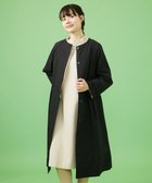 【ホコモモラ/Jocomomola】の裏地プリントノーカラーロングコート 人気、トレンドファッション・服の通販 founy(ファニー) ファッション Fashion レディースファッション WOMEN アウター Coat Outerwear コート Coats 春 Spring ストール Stall スリーブ Sleeve スーツ Suit ツイル Twill ドット Dot なめらか Smooth パープル Purple ベーシック Basic ポケット Pocket ミドル Middle 無地 Plain Color ランダム Random ロング Long おすすめ Recommend セレモニー Ceremony thumbnail ブラック|ID: prp329100004350987 ipo3291000000030525147