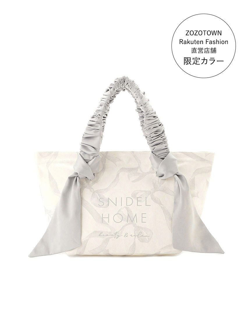 【スナイデル ホーム/SNIDEL HOME】の【限定カラーあり】オーガニックキャンバストート -SMALL-(RIBBON) インテリア・キッズ・メンズ・レディースファッション・服の通販 founy(ファニー) 　ファッション　Fashion　レディースファッション　Ladies' Fashion Online　バッグ　Bag　GRY[006]|ID: prp329100004351312 ipo3291000000032623478
