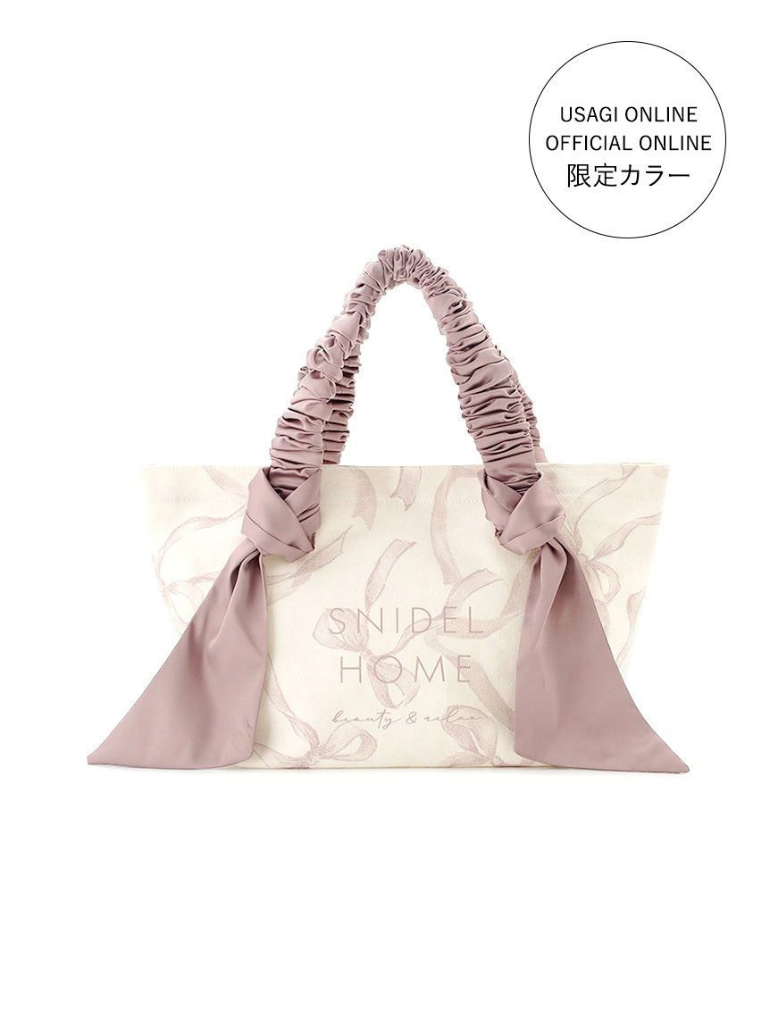 【スナイデル ホーム/SNIDEL HOME】の【限定カラーあり】オーガニックキャンバストート -SMALL-(RIBBON) インテリア・キッズ・メンズ・レディースファッション・服の通販 founy(ファニー) 　ファッション　Fashion　レディースファッション　Ladies' Fashion Online　バッグ　Bag　PBEG[036]|ID: prp329100004351312 ipo3291000000032623481