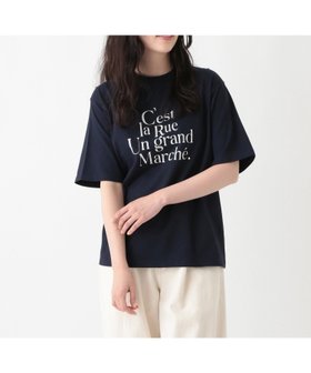 【アフタヌーンティー リビング/Afternoon Tea LIVING】のMON JOURNALタイポグラフィープリントTシャツ 人気、トレンドファッション・服の通販 founy(ファニー) ファッション Fashion レディースファッション WOMEN トップス・カットソー Tops/Tshirt シャツ/ブラウス Shirts/Blouses ロング / Tシャツ T-Shirts おすすめ Recommend インナー Inner ジャケット Jacket フランス France 長袖 Long Sleeve |ID:prp329100004351487