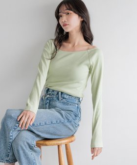 【ローリーズファーム/LOWRYS FARM】のリブタイトLS 人気、トレンドファッション・服の通販 founy(ファニー) ファッション Fashion レディースファッション WOMEN インナー Inner カットソー Cut And Sew コンパクト Compact シンプル Simple テレコ Tereko バランス Balance フロント Front ベーシック Basic ボトム Bottom 定番 Standard |ID:prp329100004351800