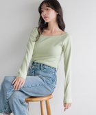 【ローリーズファーム/LOWRYS FARM】のリブタイトLS 人気、トレンドファッション・服の通販 founy(ファニー) ファッション Fashion レディースファッション WOMEN インナー Inner カットソー Cut And Sew コンパクト Compact シンプル Simple テレコ Tereko バランス Balance フロント Front ベーシック Basic ボトム Bottom 定番 Standard thumbnail グリーン|ID: prp329100004351800 ipo3291000000030391984