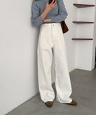 【キャナルジーン/CANAL JEAN】のEl mar シームデニムパンツ 人気、トレンドファッション・服の通販 founy(ファニー) ファッション Fashion レディースファッション WOMEN パンツ Pants デニムパンツ Denim Pants おすすめ Recommend コンパクト Compact シンプル Simple ストレッチ Stretch センター Center デニム Denim バランス Balance フロント Front ポケット Pocket ワイド Wide thumbnail ホワイト|ID: prp329100004352007 ipo3291000000030447825