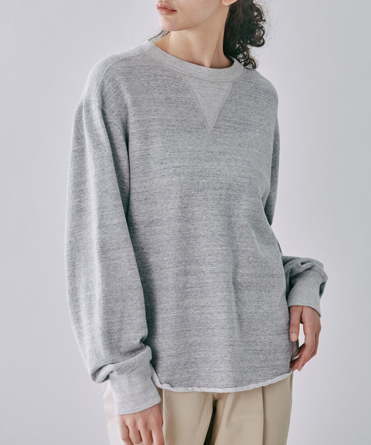 【ビショップ/Bshop】のW GAZETTE PULLOVER WOMEN インテリア・キッズ・メンズ・レディースファッション・服の通販 founy(ファニー) 　ファッション　Fashion　レディースファッション　WOMEN　トップス・カットソー　Tops/Tshirt　プルオーバー　Pullover　ボトム　Bottom　GREY|ID: prp329100004353336 ipo3291000000030403211