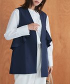 【ピエロ/Pierrot】のフリルデザインジレ 人気、トレンドファッション・服の通販 founy(ファニー) ファッション Fashion レディースファッション WOMEN アウター Coat Outerwear トップス・カットソー Tops/Tshirt ベスト/ジレ Gilets/Vests ジョーゼット Georgette フリル Frills フロント Front thumbnail ネイビー|ID: prp329100004353363 ipo3291000000030515309