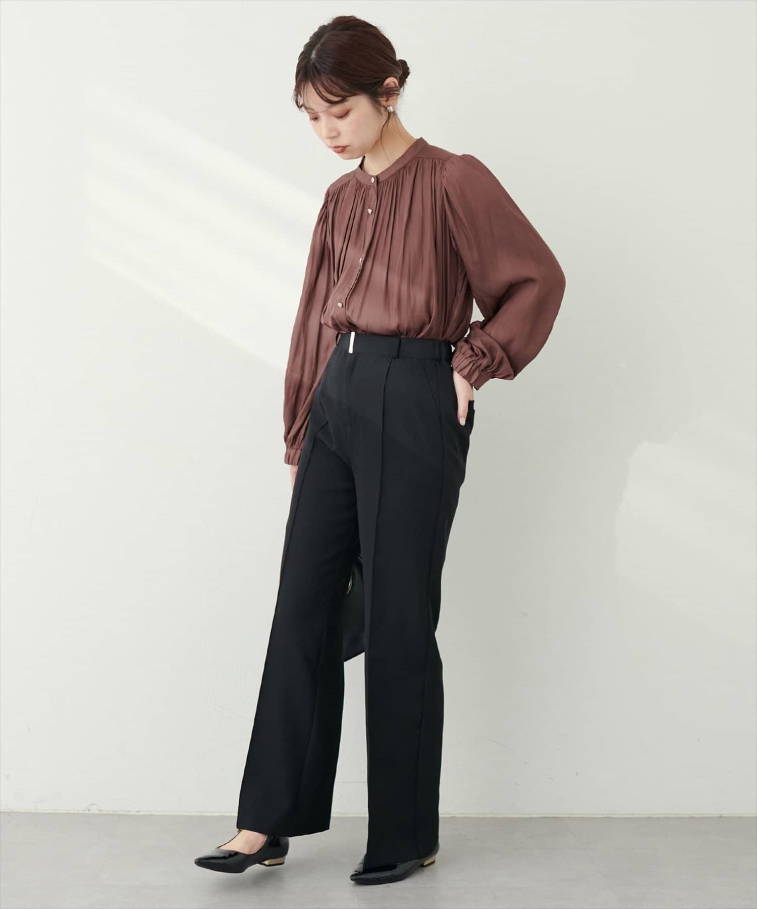 【ナチュラルクチュール/natural couture】の【osono】ハイウエスト美フレアパンツ インテリア・キッズ・メンズ・レディースファッション・服の通販 founy(ファニー) 　ファッション　Fashion　レディースファッション　WOMEN　パンツ　Pants　センター　Center　ダウン　Down　フレア　Flare　ポケット　Pocket　再入荷　Restock/Back In Stock/Re Arrival　ビジネス 仕事 通勤　Business　2025年　2025　2025春夏・S/S　Ss,Spring/Summer,2025　ブラック|ID: prp329100004353695 ipo3291000000031674454