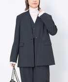 【マイカ ディール/MICA & DEAL】のノーカラージャケット NAVY|ID: prp329100004354287 ipo3291000000030410674