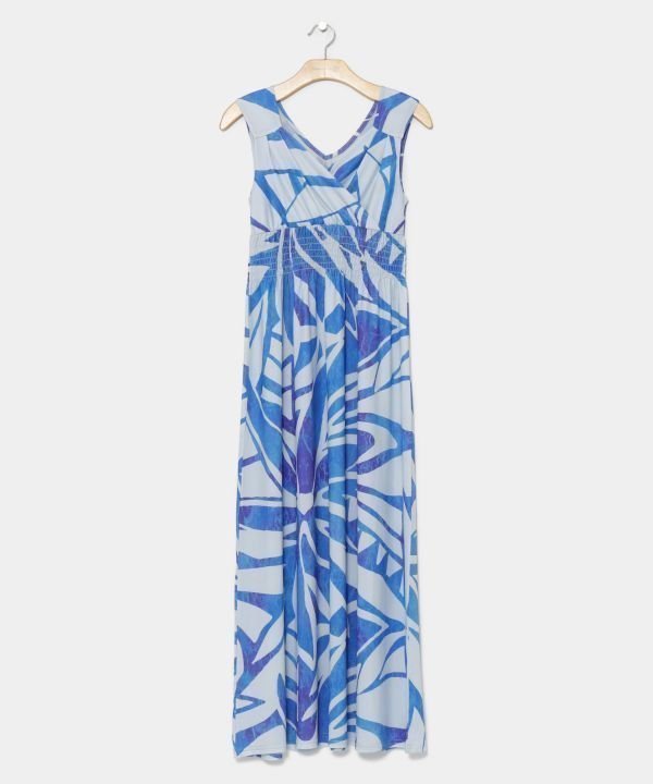 【アミナコレクション/Amina Collection】の【マウナロア】Ocean Blue Bird ティアレタパノースリーブワンピース インテリア・キッズ・メンズ・レディースファッション・服の通販 founy(ファニー) 　ファッション　Fashion　レディースファッション　Fashion for Women　ワンピース　Dresses　おすすめ　Recommended / Our Picks　ドレス　Dress, One-Piece　ノースリーブ　Sleeveless, No-Sleeve　リゾート　Resort, Vacation Style　エレガント 上品　Elegant　旅行　Travel　ライトブルー|ID: prp329100004354306 ipo3291000000033193257