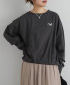 【アンディコール/un dix cors】の刺繍タックバルーンプルオーバー 人気、トレンドファッション・服の通販 founy(ファニー) ファッション Fashion レディースファッション WOMEN トップス・カットソー Tops/Tshirt プルオーバー Pullover ウェーブ Wave ストレート Straight フリル Frills プリーツ Pleats ポケット Pocket ワンポイント One Point おすすめ Recommend thumbnail チャコールグレー|ID: prp329100004354617 ipo3291000000030414389