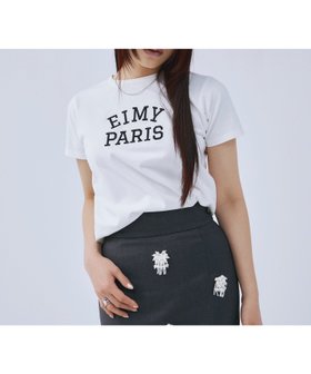 【エイミーイストワール/eimy istoire】のEIMY PARIS Tシャツ 人気、トレンドファッション・服の通販 founy(ファニー) ファッション Fashion レディースファッション WOMEN トップス・カットソー Tops/Tshirt シャツ/ブラウス Shirts/Blouses ロング / Tシャツ T-Shirts カーディガン Cardigan シンプル Simple ジャケット Jacket スニーカー Sneakers デニム Denim フェミニン Feminine フレンチ French フロント Front リラックス Relax エレガント 上品 Elegant |ID:prp329100004354629