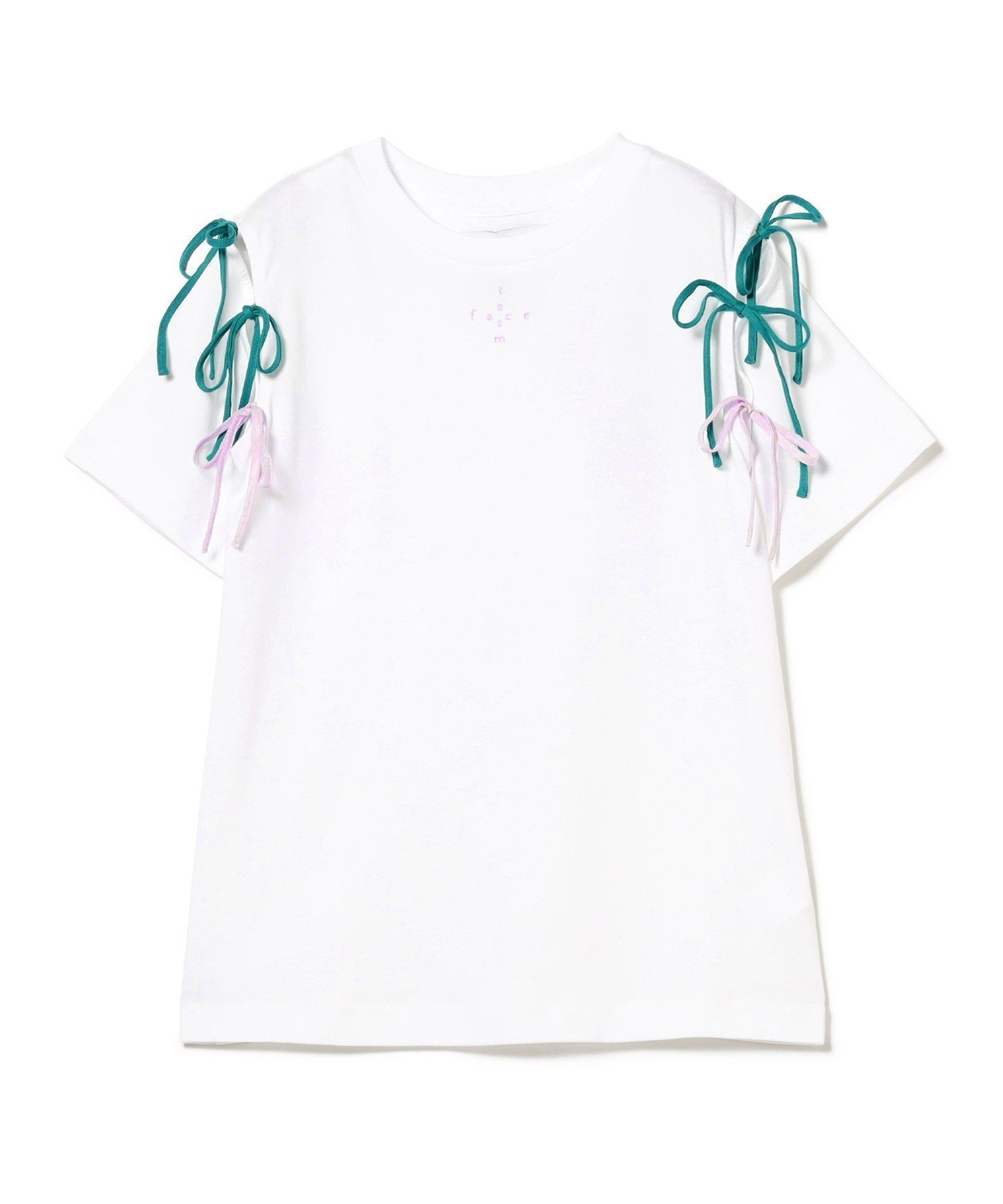 【ビームス ウイメン/BEAMS】のFACETASM * Ray BEAMS / 別注 Ribbon Tシャツ インテリア・キッズ・メンズ・レディースファッション・服の通販 founy(ファニー) 　ファッション　Fashion　レディースファッション　WOMEN　トップス・カットソー　Tops/Tshirt　シャツ/ブラウス　Shirts/Blouses　ロング / Tシャツ　T-Shirts　シンプル　Simple　フロント　Front　リボン　Ribbon　別注　Special Order　WHITE|ID: prp329100004354724 ipo3291000000030415058