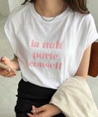 【ディスコート/Discoat】の【WEB限定】《新色追加!》カールロゴフレンチスリーブTシャツ ホワイトその他3|ID: prp329100004354931 ipo3291000000030418255