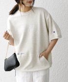 【シップス フォー ウィメン/SHIPS】の【SHIPS any別注】Champion ロゴ 刺繍 スピンドル スウェット Tシャツ ナチュラル|ID: prp329100004354993 ipo3291000000031062516