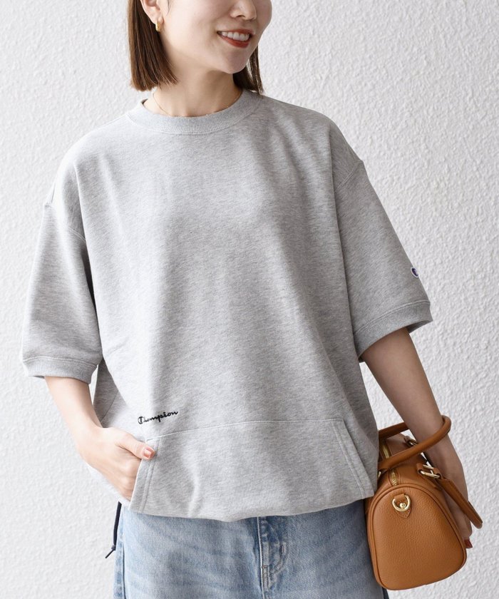 【シップス フォー ウィメン/SHIPS】の【SHIPS any別注】Champion ロゴ 刺繍 スピンドル スウェット Tシャツ インテリア・キッズ・メンズ・レディースファッション・服の通販 founy(ファニー) https://founy.com/ ファッション Fashion レディースファッション WOMEN トップス・カットソー Tops/Tshirt シャツ/ブラウス Shirts/Blouses パーカ Sweats ロング / Tシャツ T-Shirts スウェット Sweat 春 Spring スウェット Sweat スピンドル Spindle ドローコード Draw Cord ブラウジング Browsing ボックス Box ポケット Pocket 別注 Special Order ワンポイント One Point おすすめ Recommend 夏 Summer |ID: prp329100004354993 ipo3291000000031956862