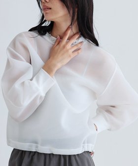 【インディヴィ/INDIVI】のシアーダンボールトップス 人気、トレンドファッション・服の通販 founy(ファニー) ファッション Fashion レディースファッション WOMEN トップス・カットソー Tops/Tshirt スピンドル Spindle スラックス Slacks タイトスカート Tight Skirt フィット Fit フォルム Form モダン Modern ルーズ Loose 春 Spring |ID:prp329100004355004