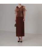 【その他のブランド/Other】の2WAYフリルチェックスパンコールベロアドレス BROWN|ID: prp329100004355460 ipo3291000000030426653