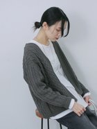 【サマンサモスモス/Samansa Mos2】の◎ケーブルジップカーディガン 人気、トレンドファッション・服の通販 founy(ファニー) ファッション Fashion レディースファッション WOMEN トップス・カットソー Tops/Tshirt カーディガン Cardigans フロント Front エレガント 上品 Elegant thumbnail チャコールグレー|ID: prp329100004356015 ipo3291000000030471452