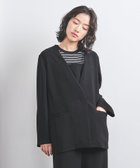 【ユナイテッドアローズ/UNITED ARROWS】のCOMFY Vノーカラー ジャケット BLACK|ID: prp329100004356499 ipo3291000000030442019