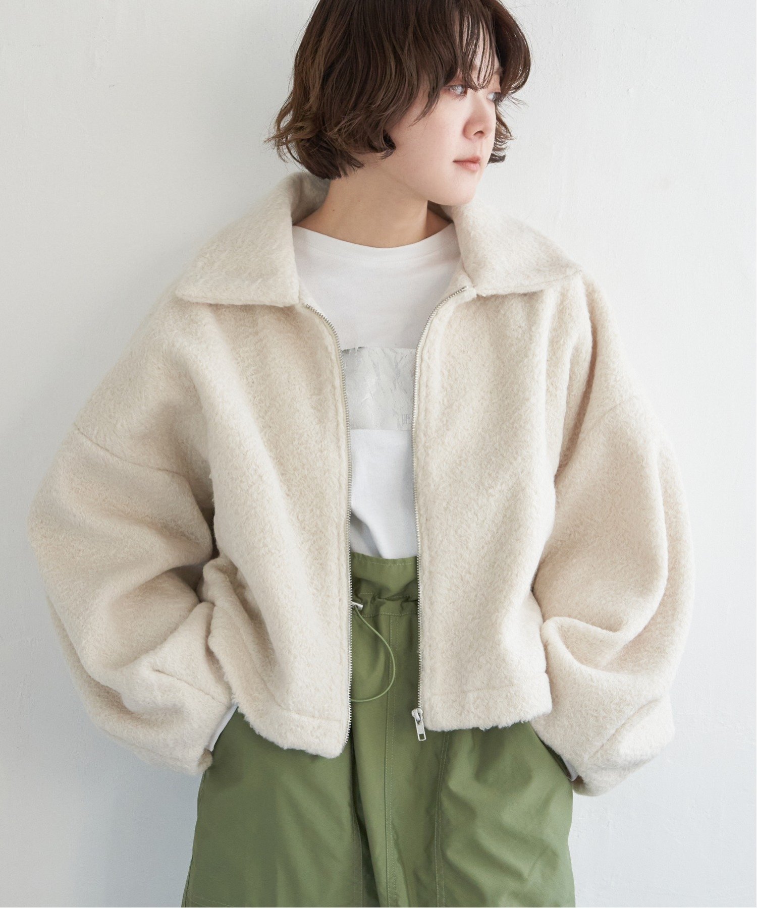 【ノッチ/notch】のシープボアジップジャケット インテリア・キッズ・メンズ・レディースファッション・服の通販 founy(ファニー) 　ファッション　Fashion　レディースファッション　WOMEN　アウター　Coat Outerwear　ジャケット　Jackets　インナー　Inner　スラックス　Slacks　デニム　Denim　バランス　Balance　ロング　Long　オフホワイト|ID: prp329100004356540 ipo3291000000030442906