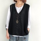 【ミニミニストア/miniministore】のニットベスト レディース ニットジレ秋冬 ブラック|ID: prp329100004356693 ipo3291000000030445434