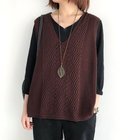 【ミニミニストア/miniministore】のニットベスト レディース ニットジレ秋冬 ダークブラウン|ID: prp329100004356693 ipo3291000000030445436