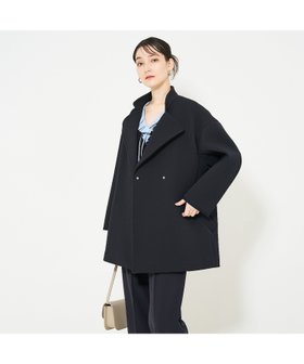 【カリテ/qualite】のヘリンボンジャガードコート 人気、トレンドファッション・服の通販 founy(ファニー) ファッション Fashion レディースファッション WOMEN アウター Coat Outerwear コート Coats スタイリッシュ Stylish ダウン Down デニム Denim ワイド Wide エレガント 上品 Elegant 冬 Winter |ID:prp329100004356734