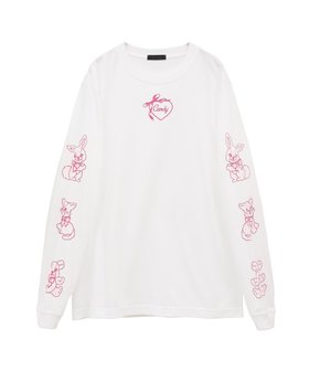 【キャンディストリッパー/Candy Stripper】のHEARTFUL FRIENDS L/S TEE 人気、トレンドファッション・服の通販 founy(ファニー) ファッション Fashion レディースファッション WOMEN ガーリー Girly コンパクト Compact バランス Balance パステル Pastel フロント Front プリント Print ワンポイント One Point |ID:prp329100004357052