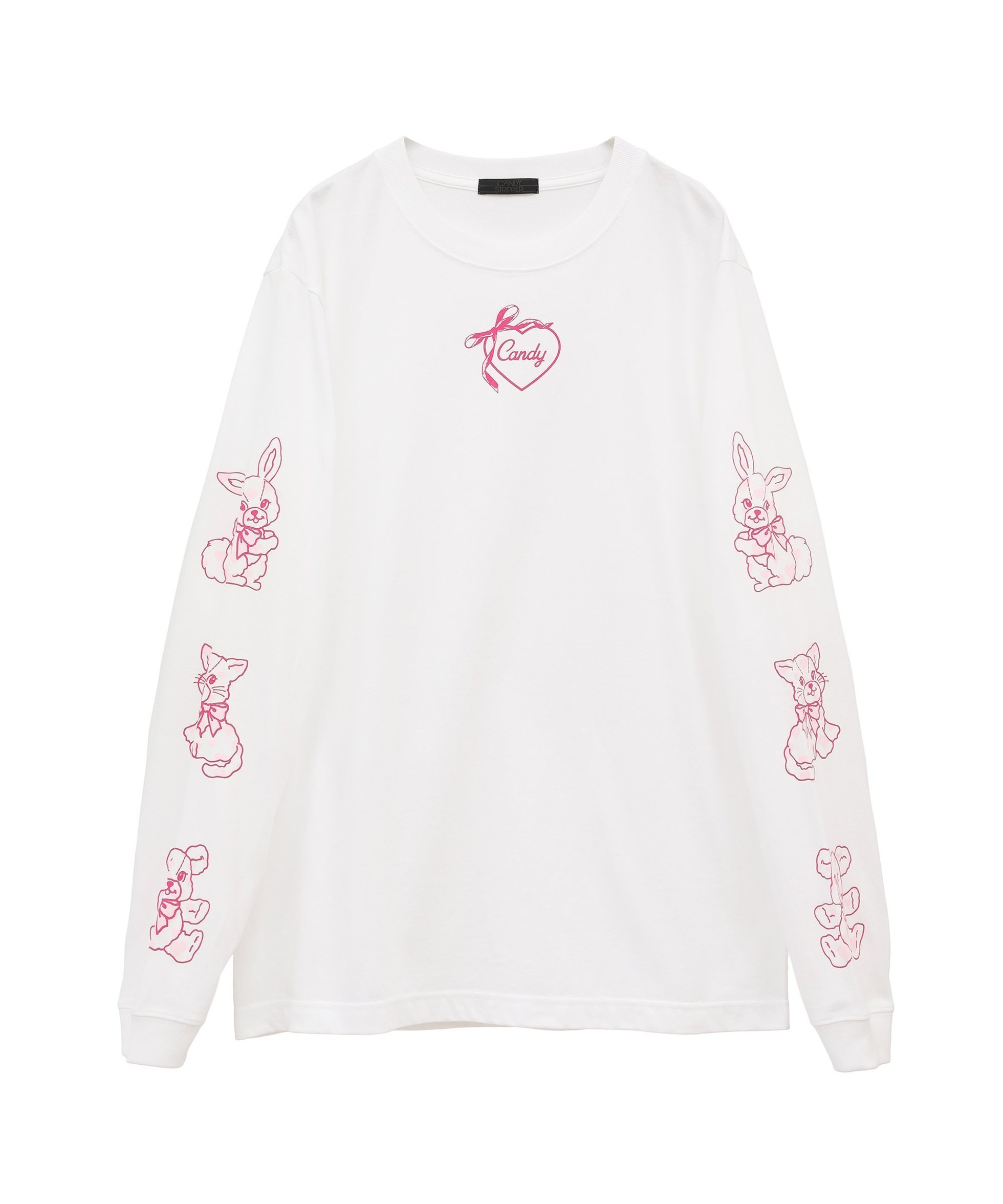 【キャンディストリッパー/Candy Stripper】のHEARTFUL FRIENDS L/S TEE 人気、トレンドファッション・服の通販 founy(ファニー) 　ファッション　Fashion　レディースファッション　WOMEN　ガーリー　Girly　コンパクト　Compact　バランス　Balance　パステル　Pastel　フロント　Front　プリント　Print　ワンポイント　One Point　 other-1|ID: prp329100004357052 ipo3291000000030530020