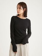 【エミ/emmi】の2wayスラブ天竺トップス 人気、トレンドファッション・服の通販 founy(ファニー) ファッション Fashion レディースファッション WOMEN トップス・カットソー Tops/Tshirt ストレッチ Stretch thumbnail BLK[009]|ID: prp329100004357600 ipo3291000000030722407