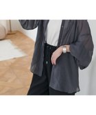 【ディスコート/Discoat】の【リバイバル】シアーバンドカラーシャツ《WEB限定カラーあり》 チャコールグレー|ID: prp329100004357746 ipo3291000000031085670