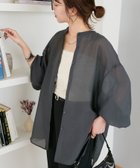 【ディスコート/Discoat】の【リバイバル】シアーバンドカラーシャツ《WEB限定カラーあり》 人気、トレンドファッション・服の通販 founy(ファニー) ファッション Fashion レディースファッション Fashion for Women トップス・カットソー Cut & Sew Tops シャツ・ブラウス・オフィスカジュアル Elegant Blouses & Button-Ups おすすめ Recommended / Our Picks キャミソール Camisole, Spaghetti Strap Top 夏 Summer 春 Spring S/S・春夏 SS, Spring/Summer, Warm Season thumbnail チャコールグレー|ID: prp329100004357746 ipo3291000000034285632